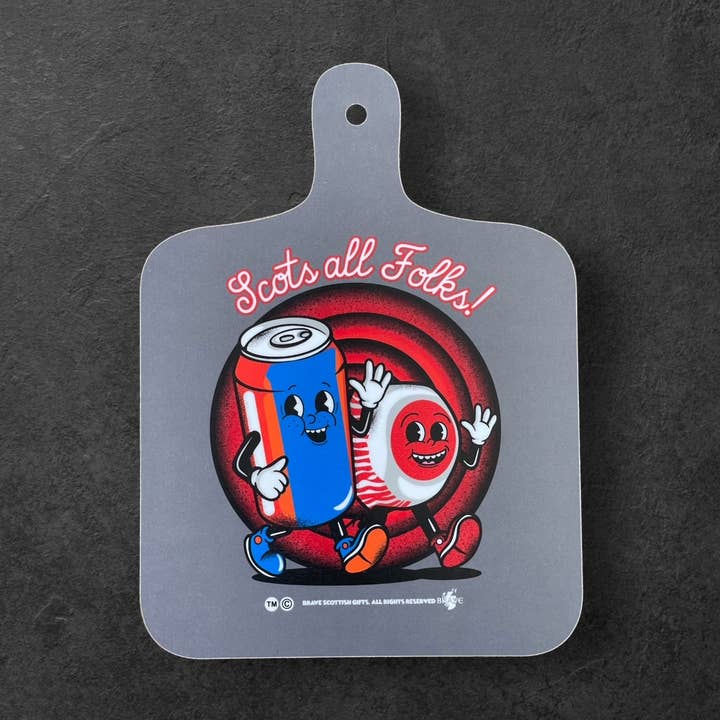 Tábua de cortar Scot's All Folks - Pequena por atacado de Brave Scottish Gifts