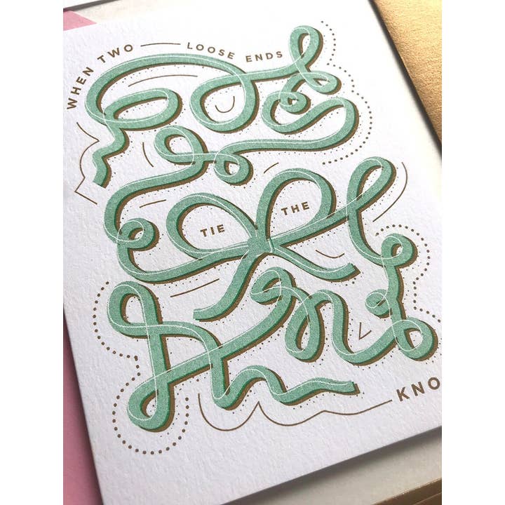 SLY EYE - Wholesale Love Card - Retro Wedding Love Letterpress Greeting Card2