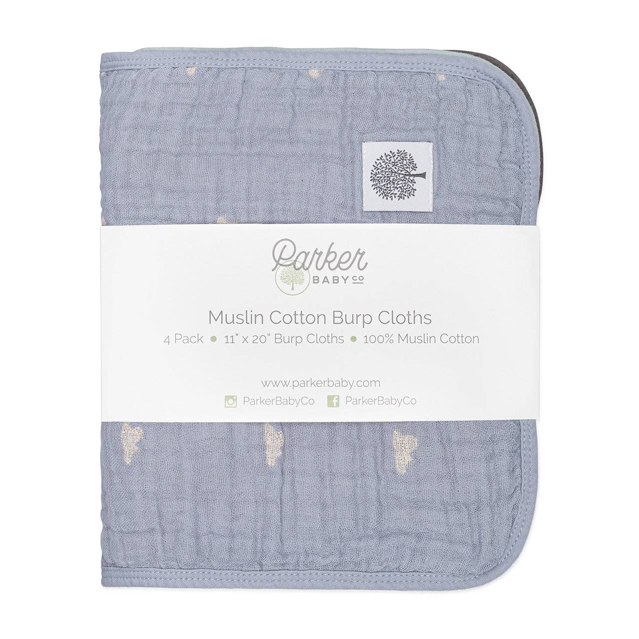 Cloud Set - Muslin Burp Cloths (4 Pack) for wholesale on Faire5