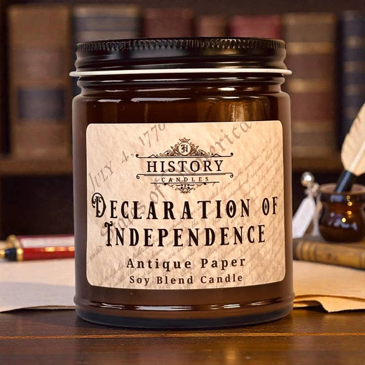 DECLARATION OF INDEPENDENCE Candle | History Candle for wholesale by History Candles