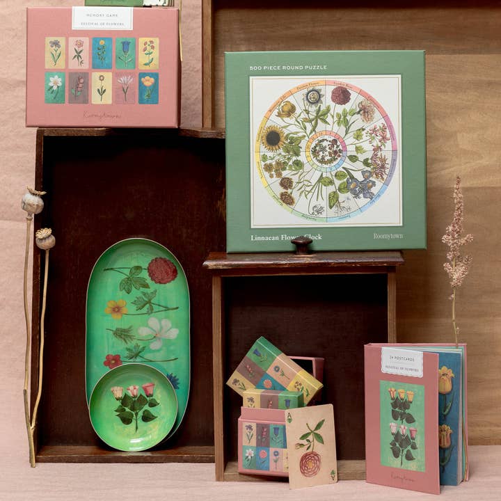 Roomytown Inc - Wholesale Puzzle - Adult - 500-Piece Round Jigsaw Puzzle - Flower Clock4