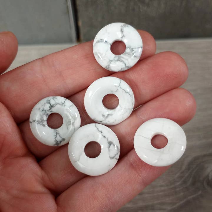 Keystone Crystals - Wholesale Spiritual Stone/Crystal - Gemstone Donut Pendants – 17mm to 20mm Pi Stone Charms