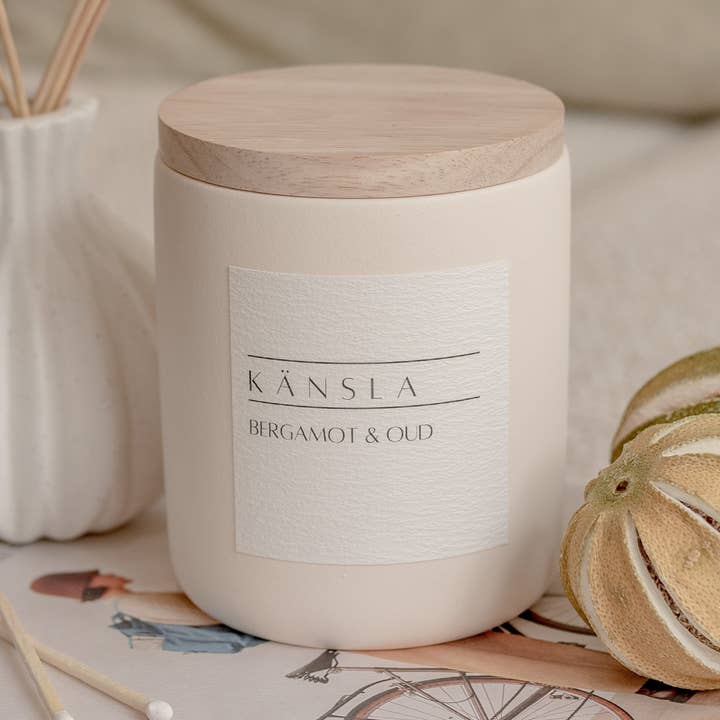 Bergamot & Oud Candle for wholesale by kansla