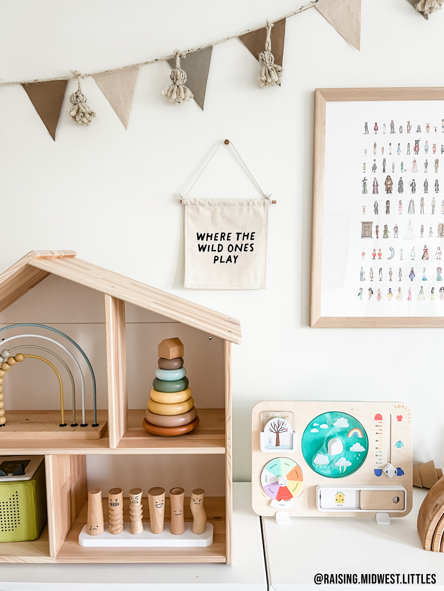 Cherrypick - Wholesale Sign - Where The Wild Ones Play Canvas Hang Sign - Kids Decor1