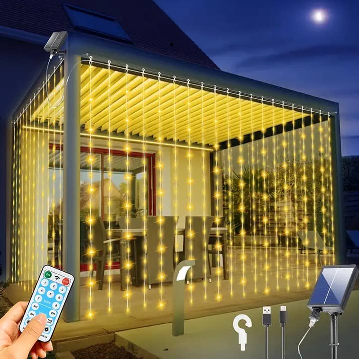 Guirlandes Solaires 600 LED Rideau en Cascade 8 Modes Télécommande Chargement Type C Guirlandes Lumineuses Suspendues pour Noël Gazebo Fête Mariage et autres tendances Résultats pour dalle led en vente B2B. Retours gratuits et paiement à 60 jours sur Faire sur Faire.