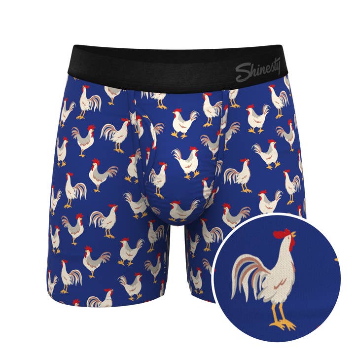 The Chicken Came First | Rooster Ball Hammock® Pouch Underwear With Fly for wholesale by Shinesty, Inc