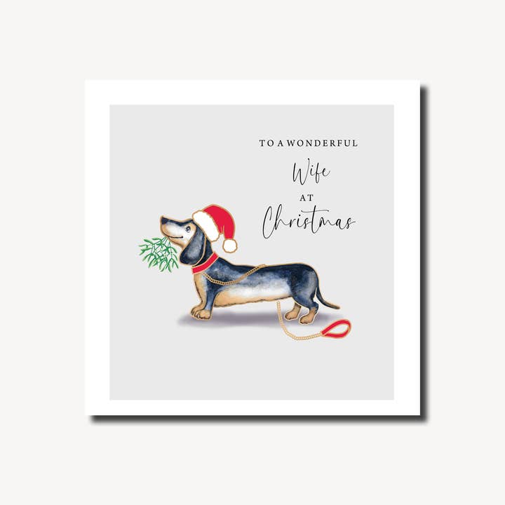 Wifey Elly Hund | Winterwunder | Weihnachtskarte für den Großhandel von Marina B