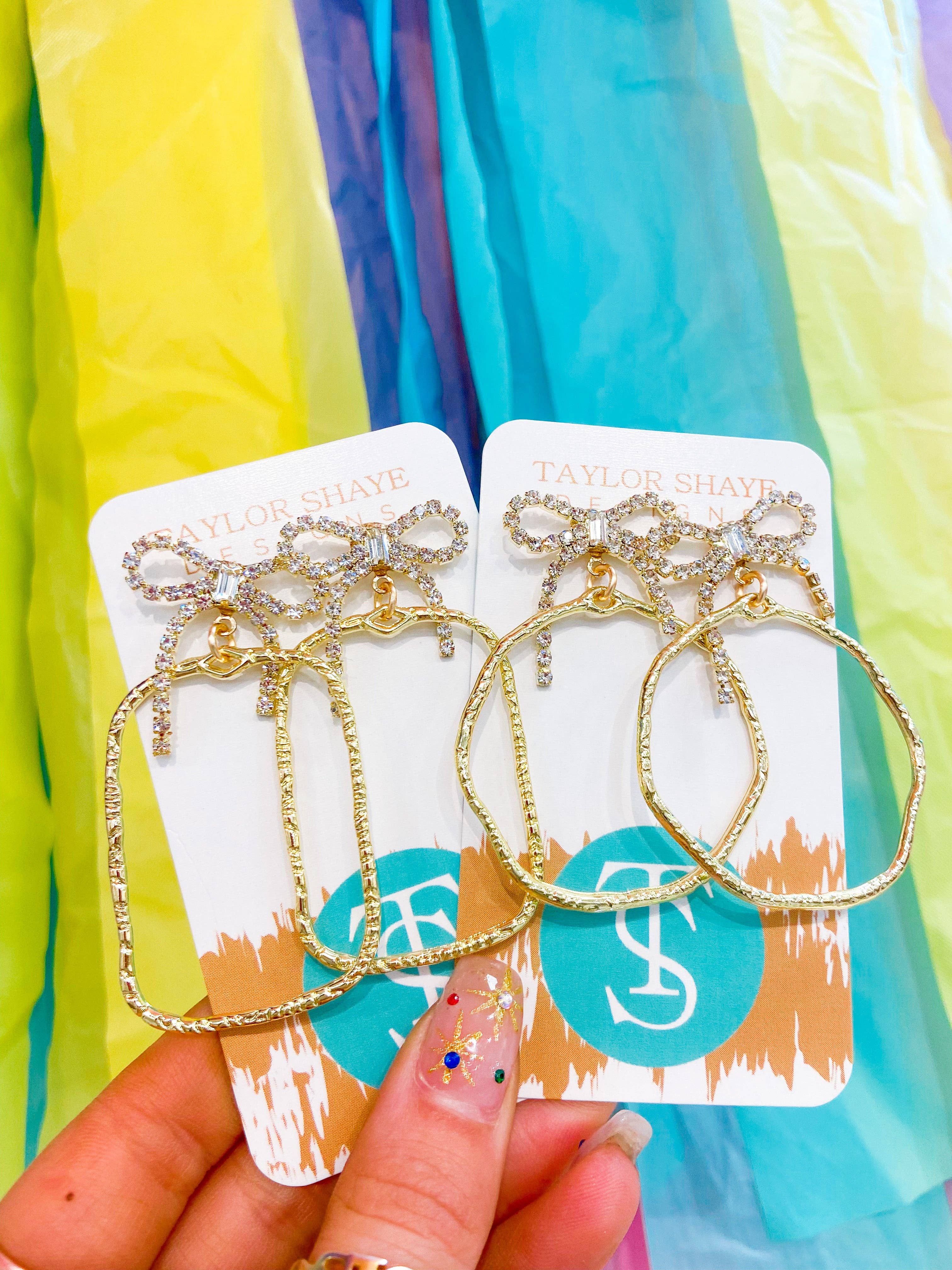 Taylor Shaye Designs - Wholesale Dangle Earrings - Nina Bow Hoops1
