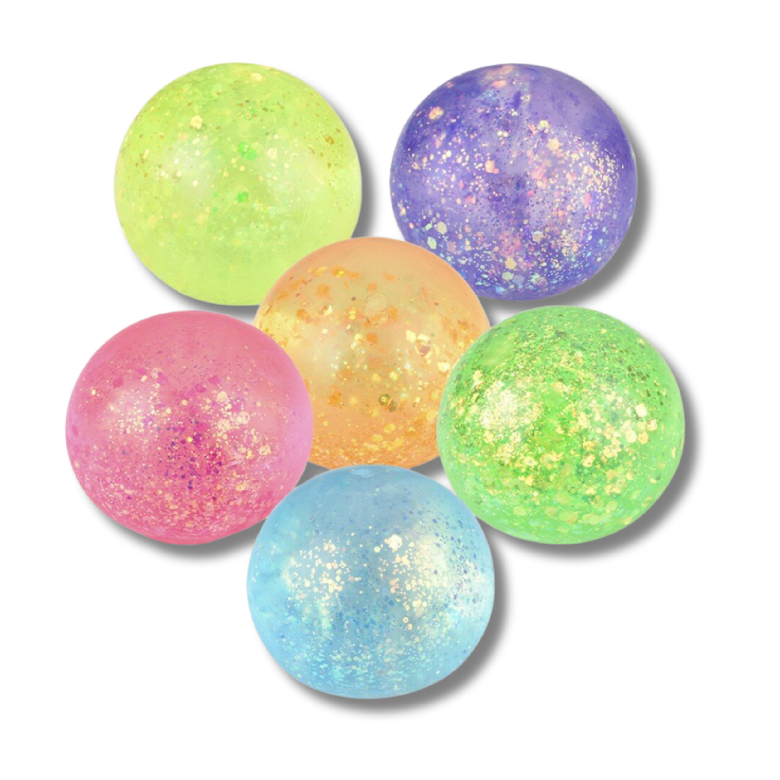 JSBlueRidge Toys - Wholesale Fidget Toy - Kids - Holiday Glitter Squeeze Fidget Sugar Ball Kids Toy- Assorted4