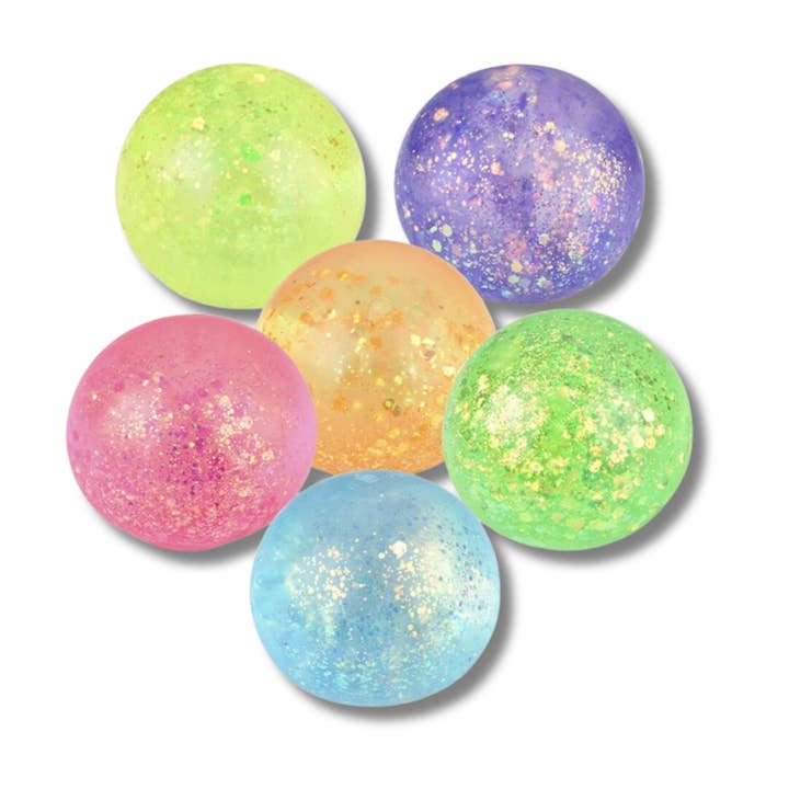 JSBlueRidge Toys - Wholesale Fidget Toy - Kids - Holiday Glitter Squeeze Fidget Sugar Ball Kids Toy- Assorted4