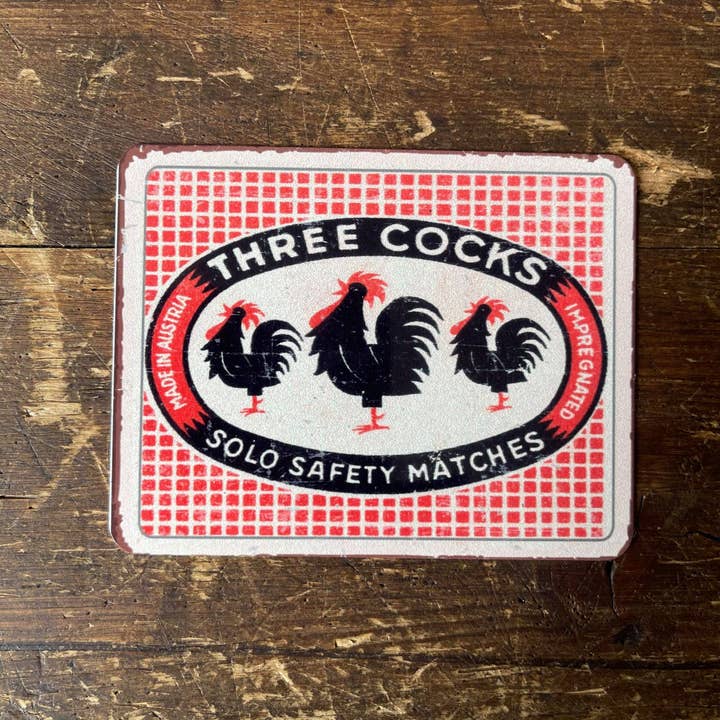 The British Metal Signs Company - Wholesale Sign - The Three Cocks Cockeral Hen Metal Sign