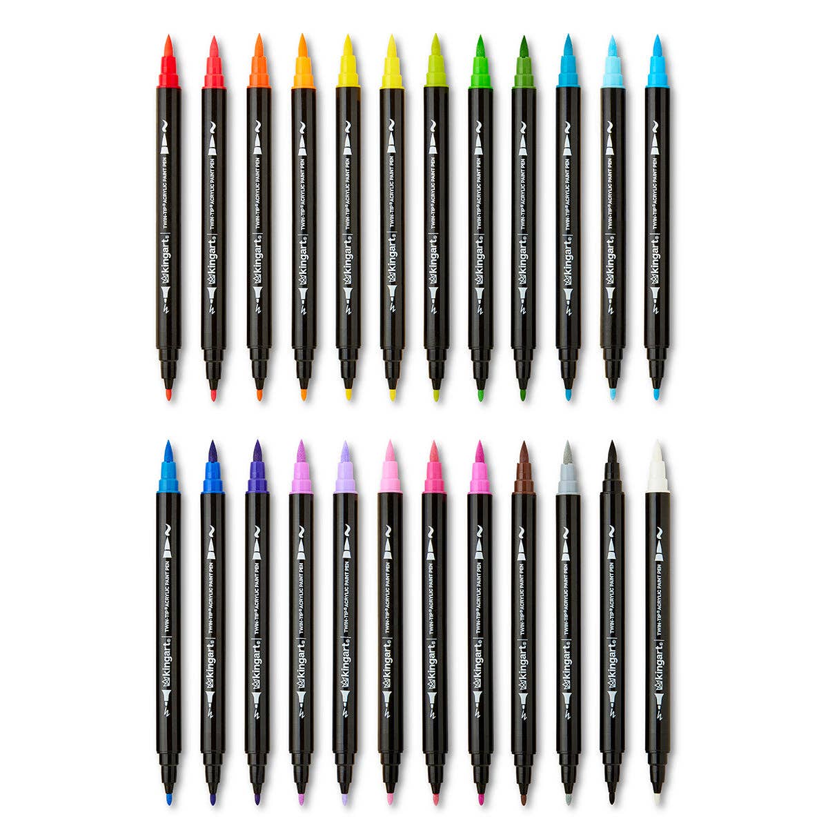 KINGART - Wholesale Marker - Dual Tip Acrylic Paint Pens - 24 Colors5