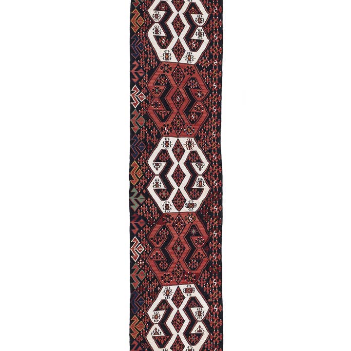 (67 cm x 376 cm) Orientalsk Geometrisk Kilim Løber Tæppe for engroshandel hos Rugtolia