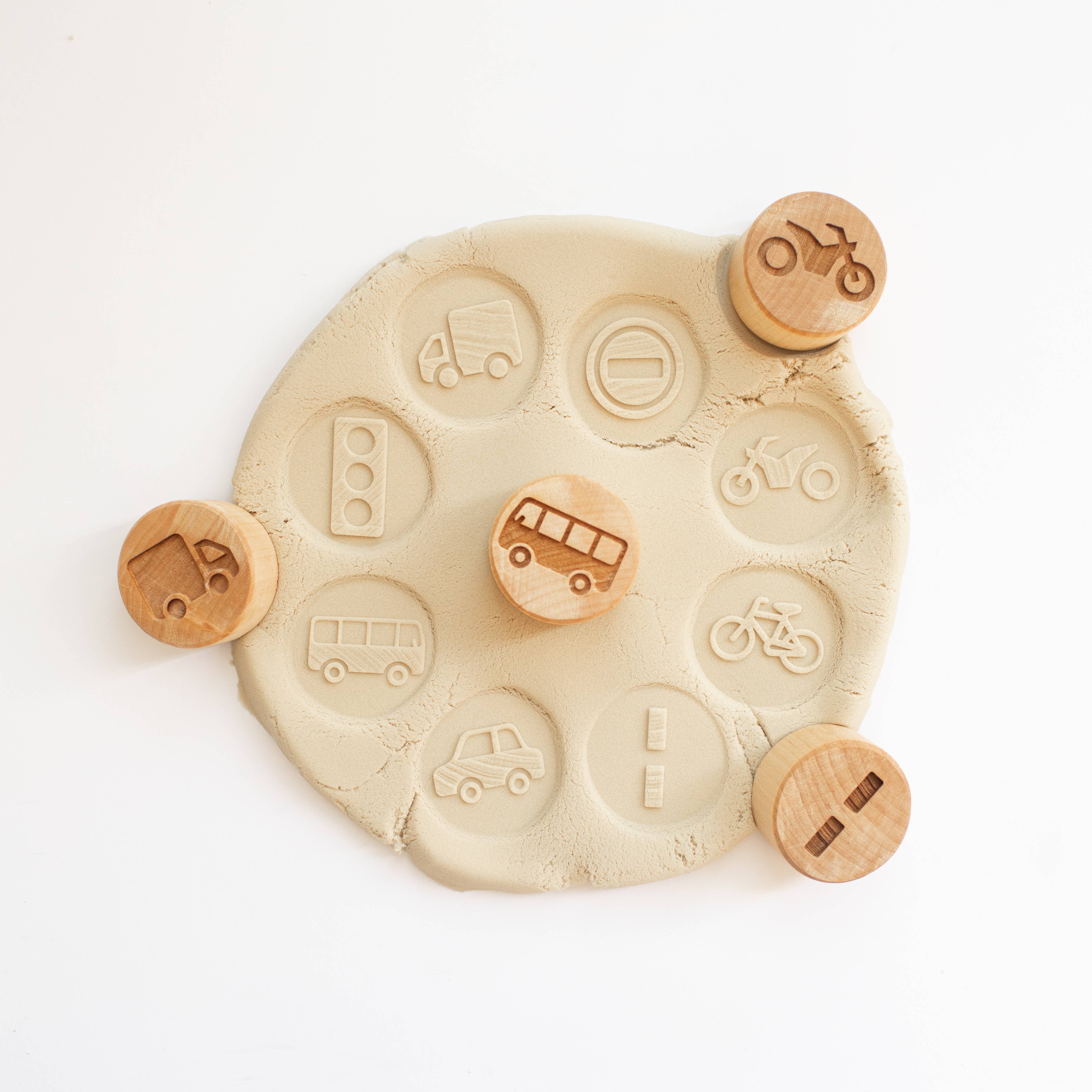 Studio de Rijk – Engroshandel Trælegetøj - Børn – Træstempelsæt - Trafikken0