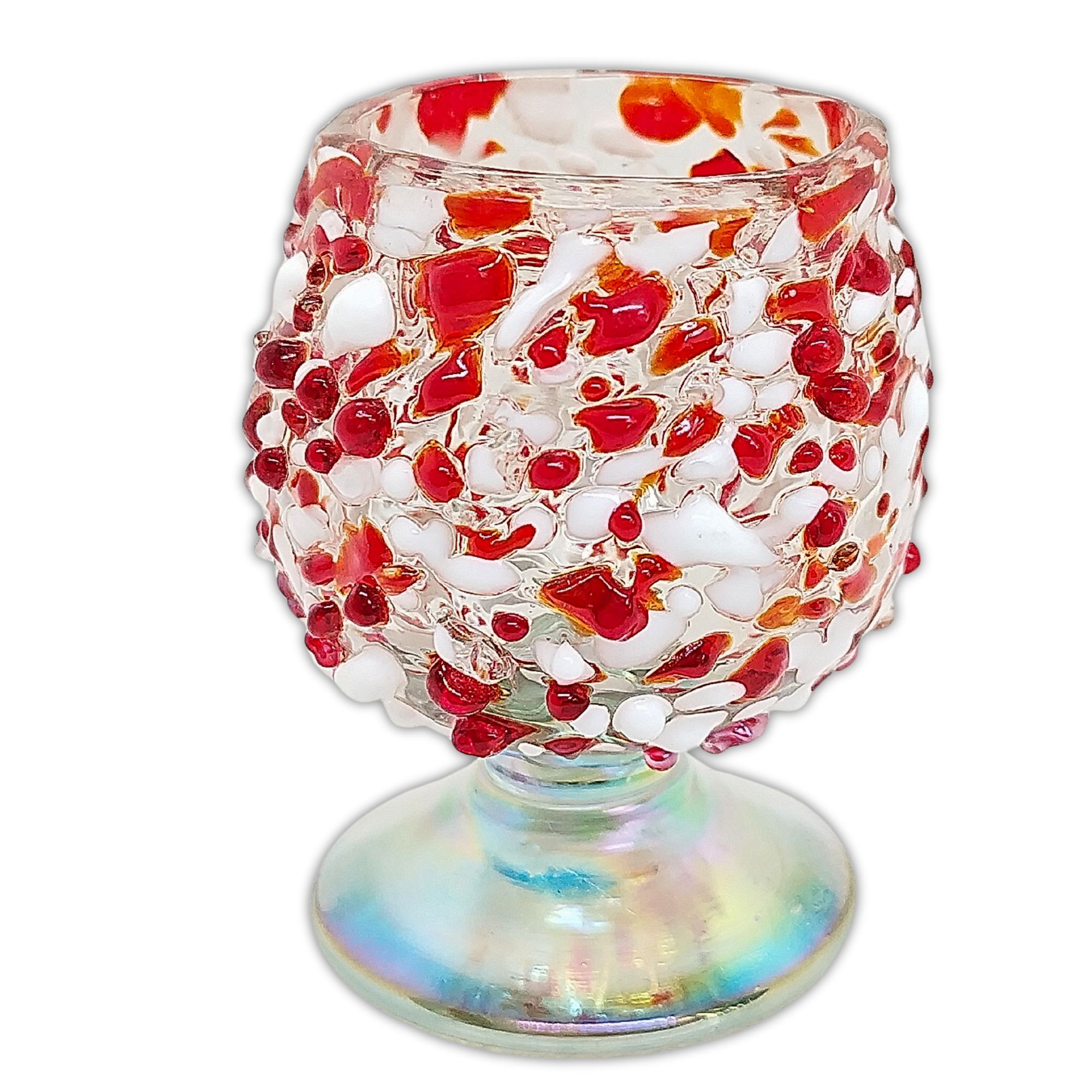 MEXTEQUIL - Wholesale Shot Glass - Hand Blown Shot Glasses Mini Copitas Set of 4- 2Oz -Christmas5