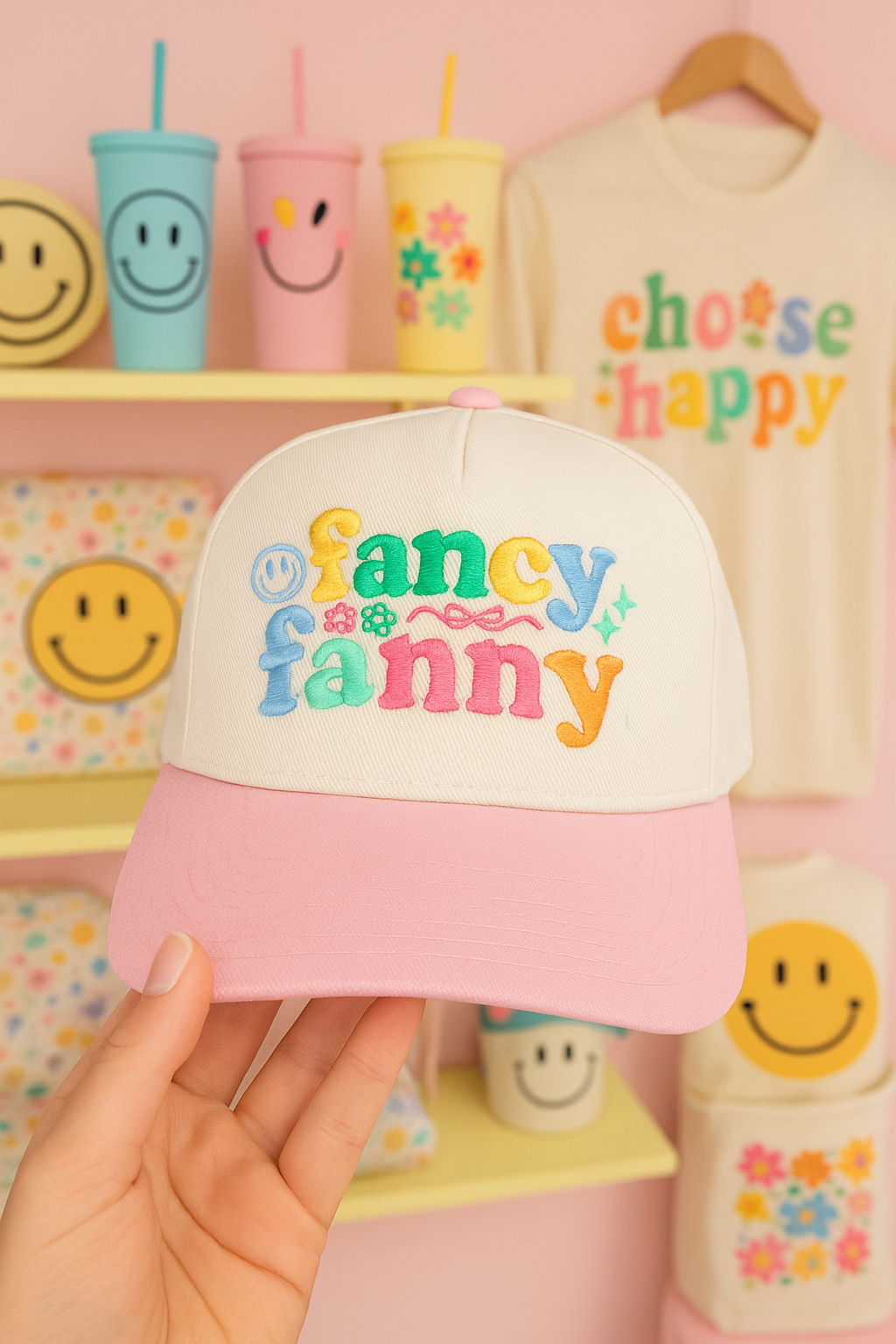 Fancy Fanny - Wholesale Trucker Hat - Unisex - custom hat, embroidery hat, two tone city hat, personalized 2