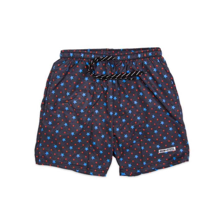 Stars Swim Trunks for wholesale by Iron+Steel Hockey