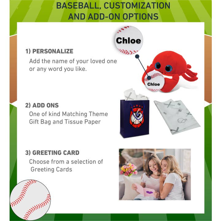 Cota Global - Wholesale Stuffed/Plush Toy - Kids & Baby - Plush Baseball - Big Eye 6" Plush - Red Crab1