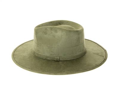 DNMC - Wholesale Fedora - Women's - Stiff Brim Rancher Hat - Premium Vegan Suede - 12+ Colors!0
