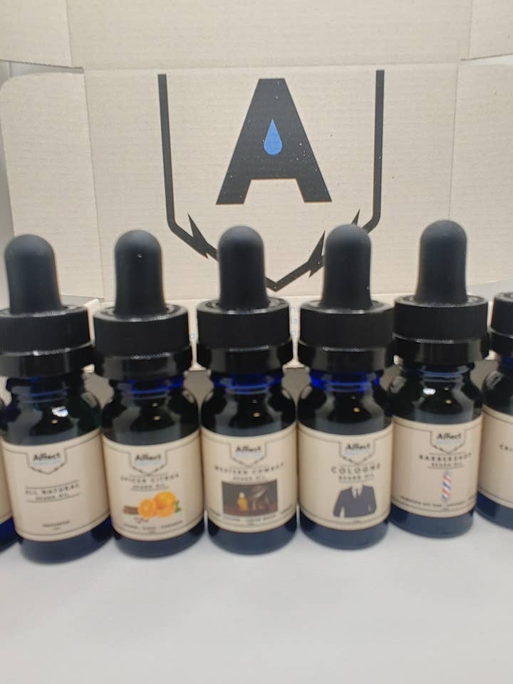Pack d'échantillons d'huile de barbe pour la vente par Affect Beard Care