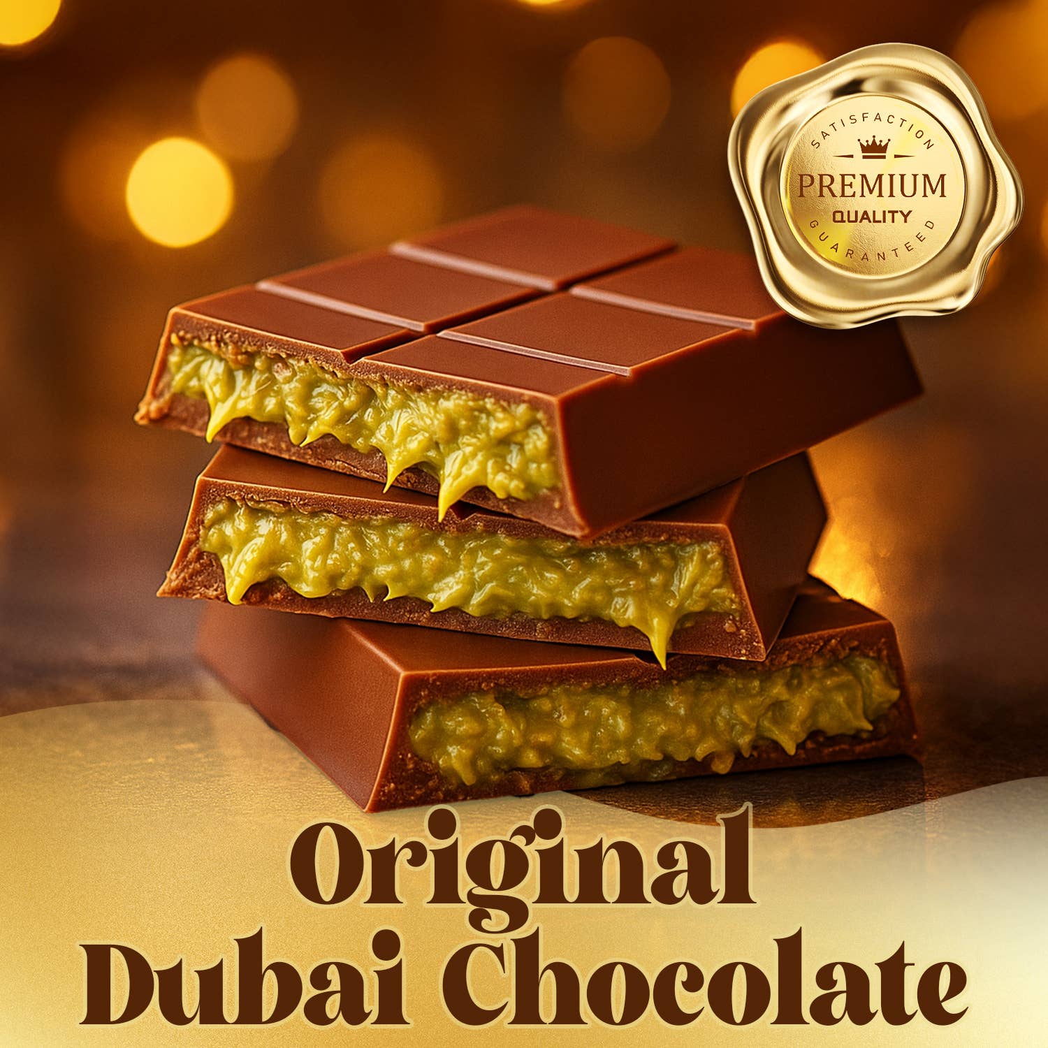 Ceres Gourmet - Wholesale Chocolate Bar - 7 oz Dubai Chocolate Pistachio Bar -Gift-Ready for Christmas2