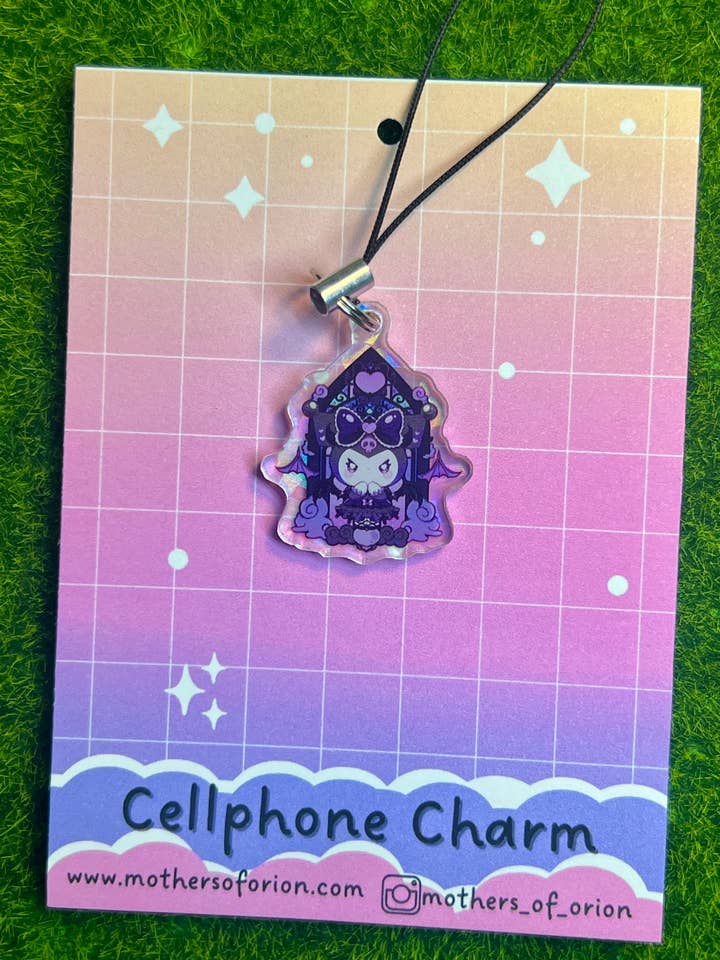 Bad Kuromi Cellphone Charm for wholesale by Mothers Of Orion