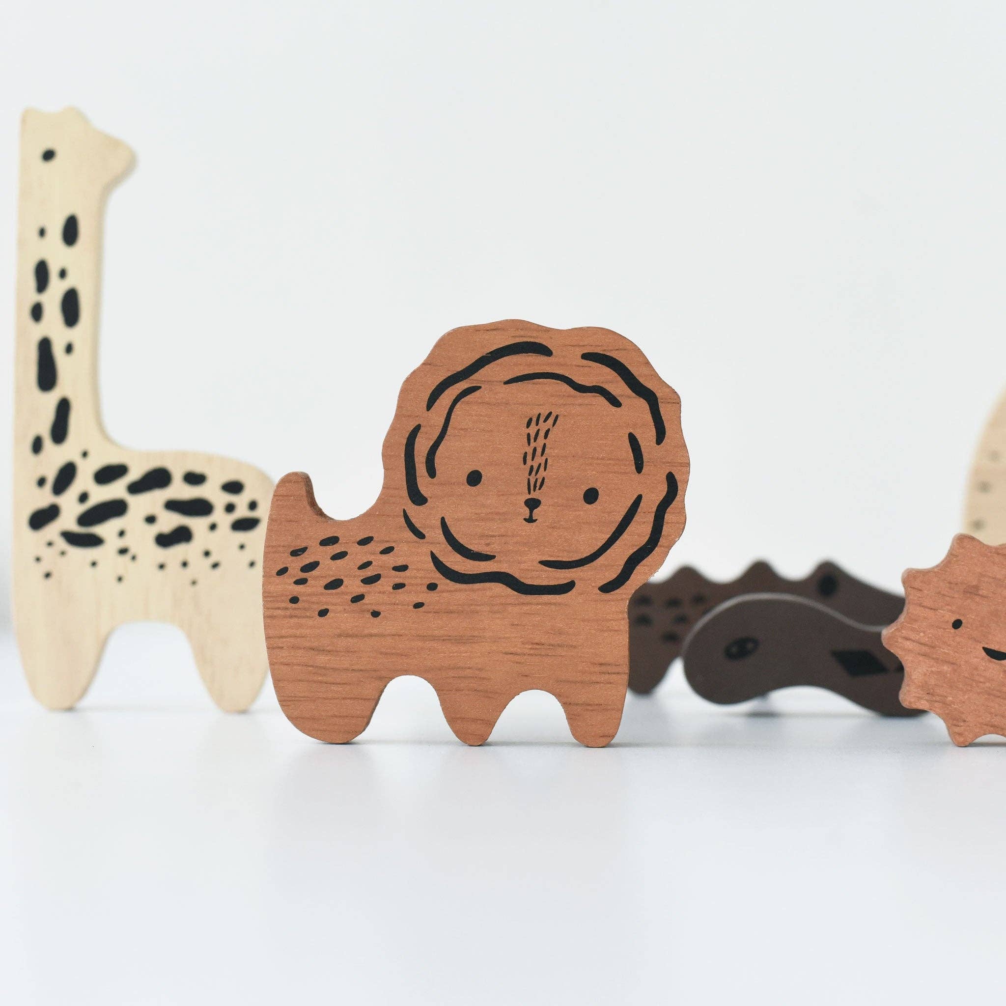Wee Gallery - Vendita all'ingrosso Puzzle - Bambini - Puzzle in Legno con Animali Safari - 6 Pezzi5