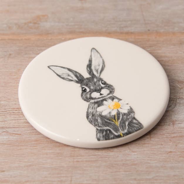 Untersetzer Rabbit Daisy, 10 cm für den Großhandel von Gainsborough Giftware x Portland Living