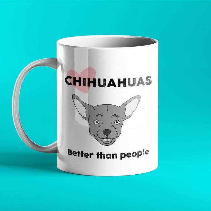 Chihuahua Gift Mug for wholesale by Prickly Cards