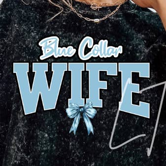 MOGLIE DAL COLLETTO BLU per la vendita all'ingrosso da parte di Luxe Transfers / Apparel