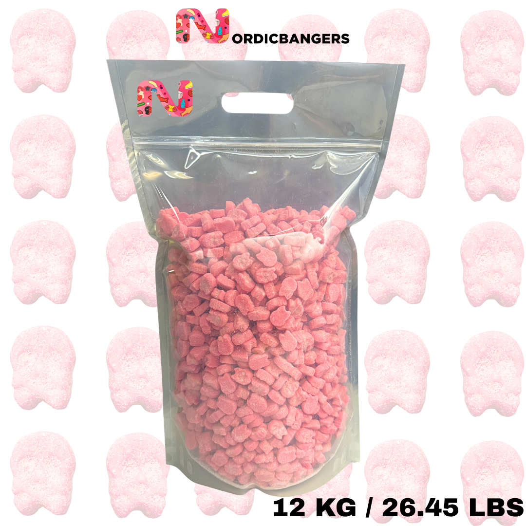 Nordicbangers - Swedish Candy Supply - Venta al por mayor Gominolas - BUBS Vegan Mini Calaveras Ácidas de Frambuesa - Bolsa Grande de Pick & Mix3