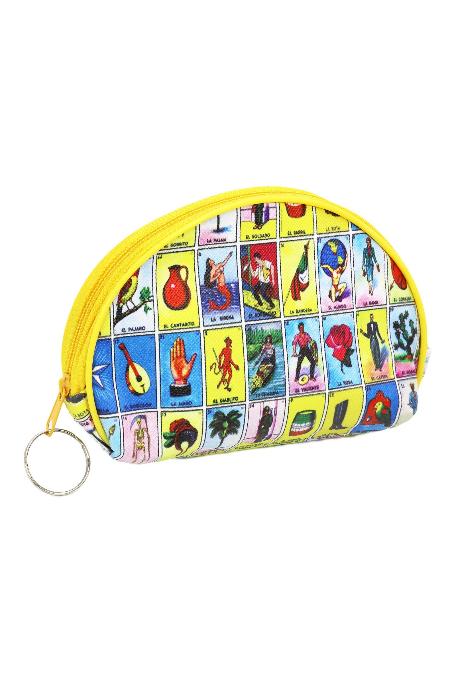 La Loteria Yellow Zipper Pu Coin Purse for wholesale on Faire
