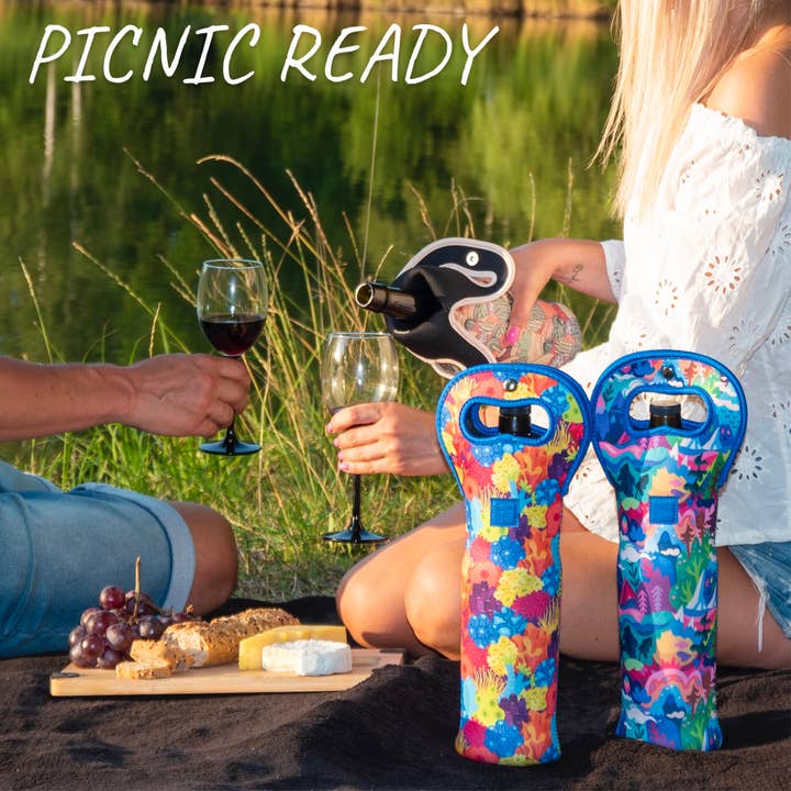 MADE EASY KIT - Wholesale Wine tote - Made Easy Kit Insulated Wine Tote Neoprene Carrier Set of 322