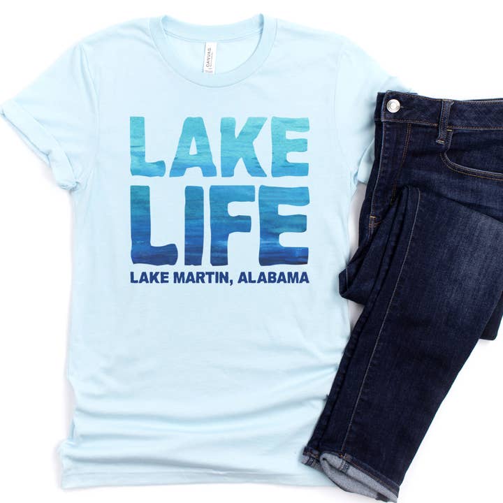 Custom Lake Life Tee Add Your Lake Name for wholesale by Quotable Life