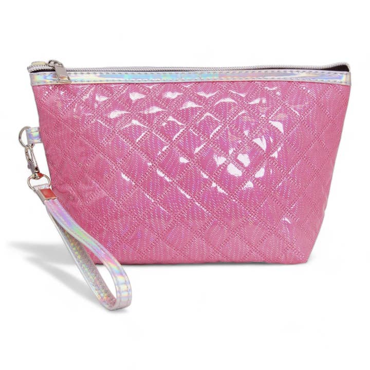 Queens Designs - Wholesale Makeup/Cosmetic Bag - Quilted Glossy Cosmetic Bags