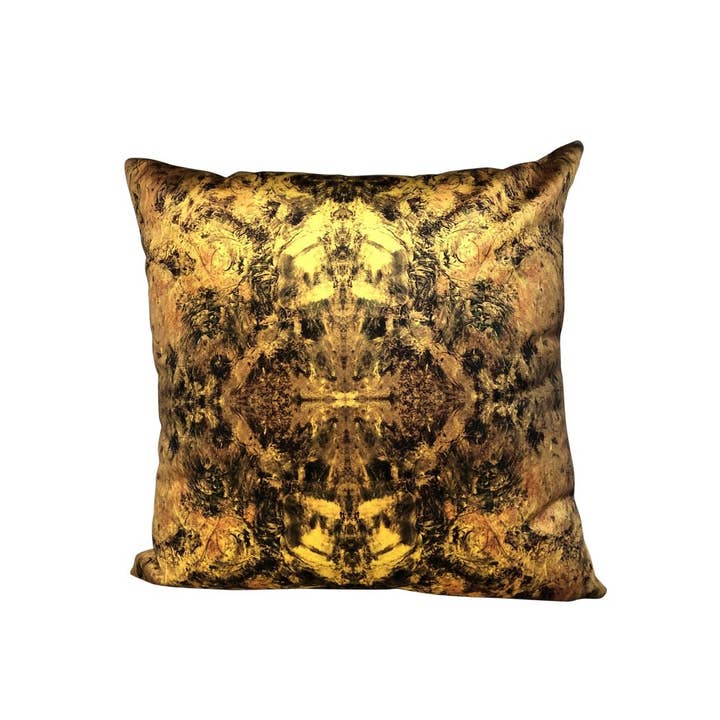 Modern Abstract Kaleidoscope Print Velvet Pillow for wholesale by Magic Hill - Mercantile