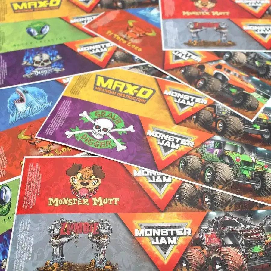 Party Expo, LLC - Vente Verre/tasse - Étiquettes pour bouteilles d'eau Monster Jam (paquet de 16)5