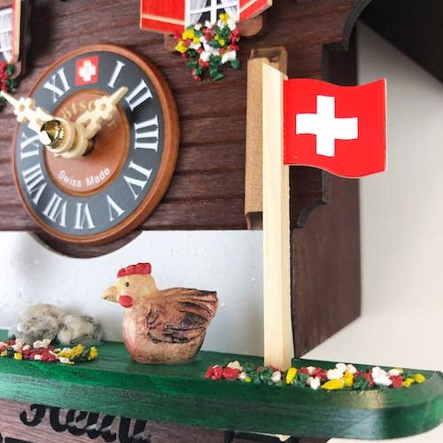 Kit-Cat Klock - Vendita all'ingrosso Orologi da parete - Chalet Heidi e pollo