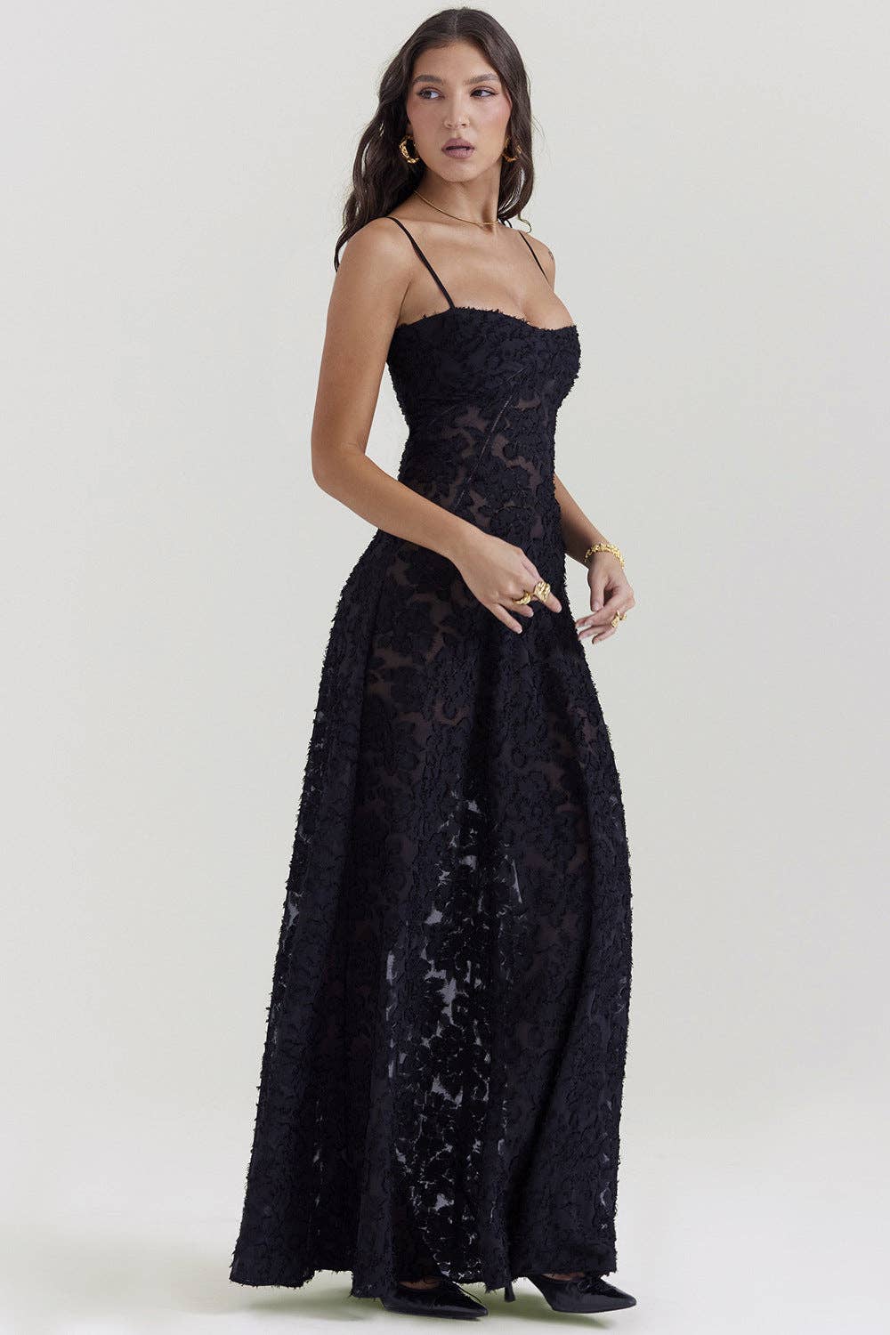 Dipped Shop - Wholesale Dress - Women's - Backless String Tie Lace Sexy Long Dress DP25A50815
