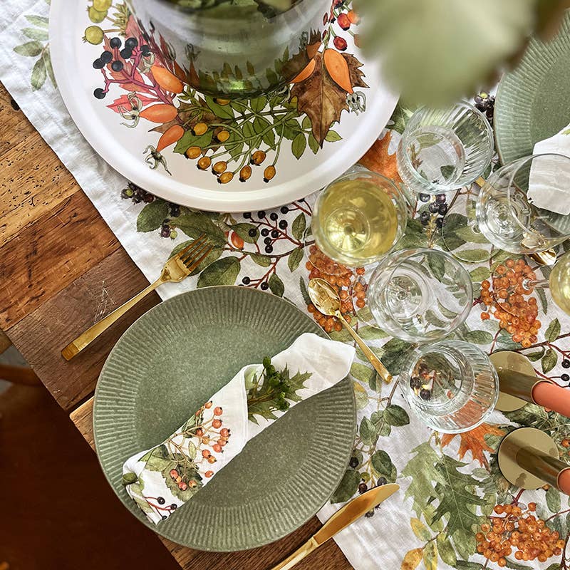 Koustrupco - Venta al por mayor Bandeja de servir - Bandeja de servir de otoño Ø38 cm - Hecha en Europa4