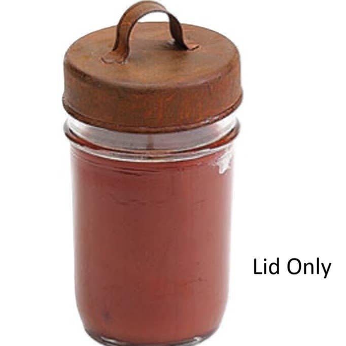 Rostig metall 2-5/8" Rostig metall lock med handtag för masonburk med liten öppning för wholesale på Faire2