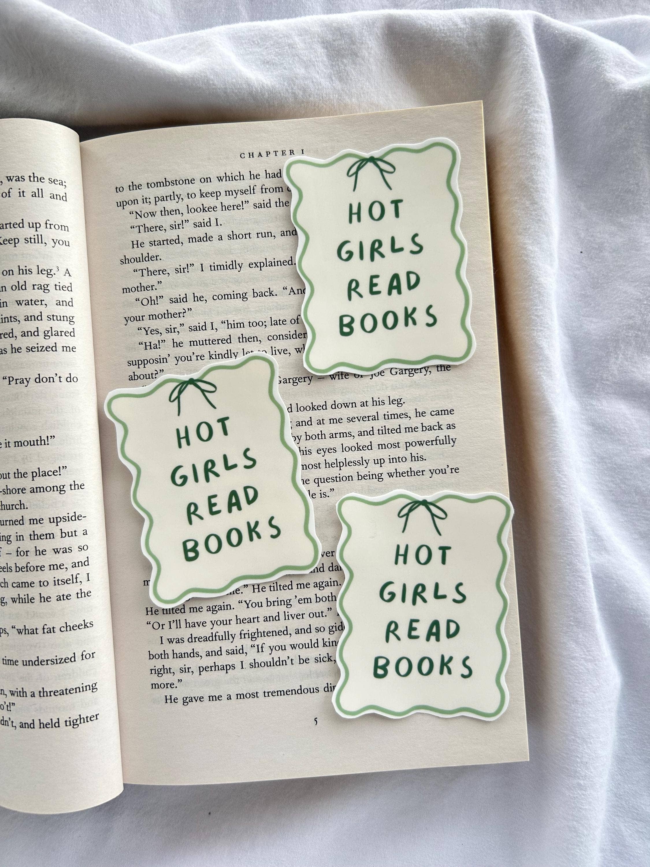 The Sunday Society - Wholesale Sticker - Hot Girls Read Books Sticker1