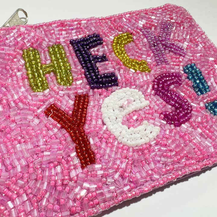 Ole - Wholesale Coin Purse - Women's - HECK YES! Mini Beaded Coin Pouch LAC-MP-0021