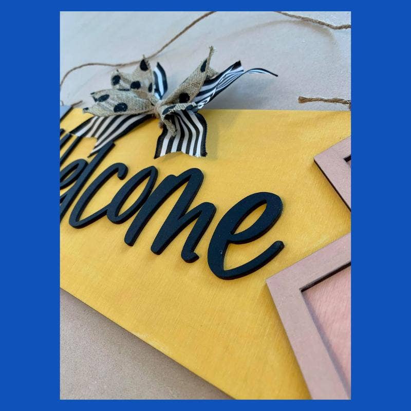 Denton Cove - Wholesale DIY Craft Kit - Personalized Pencil Welcome Sign DIY Craft Kit1