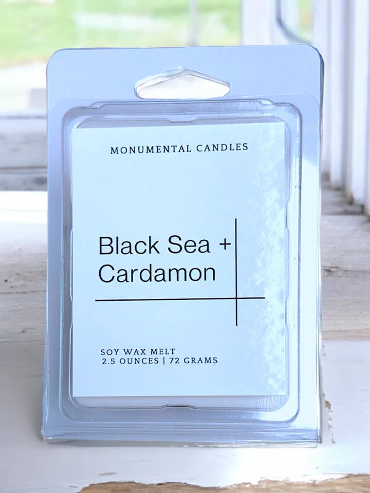 Cera sciolta Black Sea + Cardamom (profumo da uomo) per la vendita all'ingrosso da parte di Monumental Candles LLC