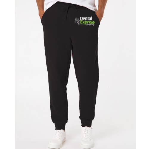 Dental Express Unisex Black Sweats with cuff for wholesale by Sikkema Tees