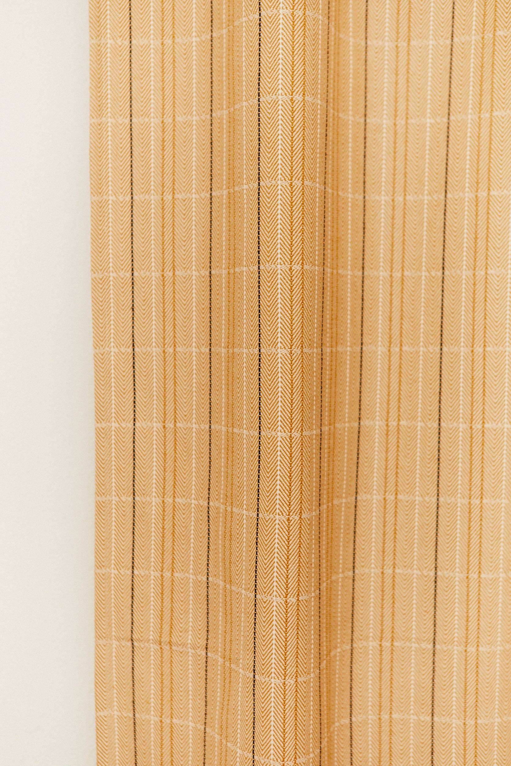 Eturel Madrid - Wholesale Curtain - Yellow herringbone curtain2