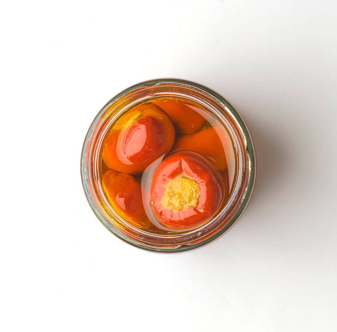 Famiglia Crispino - Wholesale Pickled Vegetables - STUFFED PEPPERS - 270g - 100% CALABRIAN CHILI - HAND MADE1