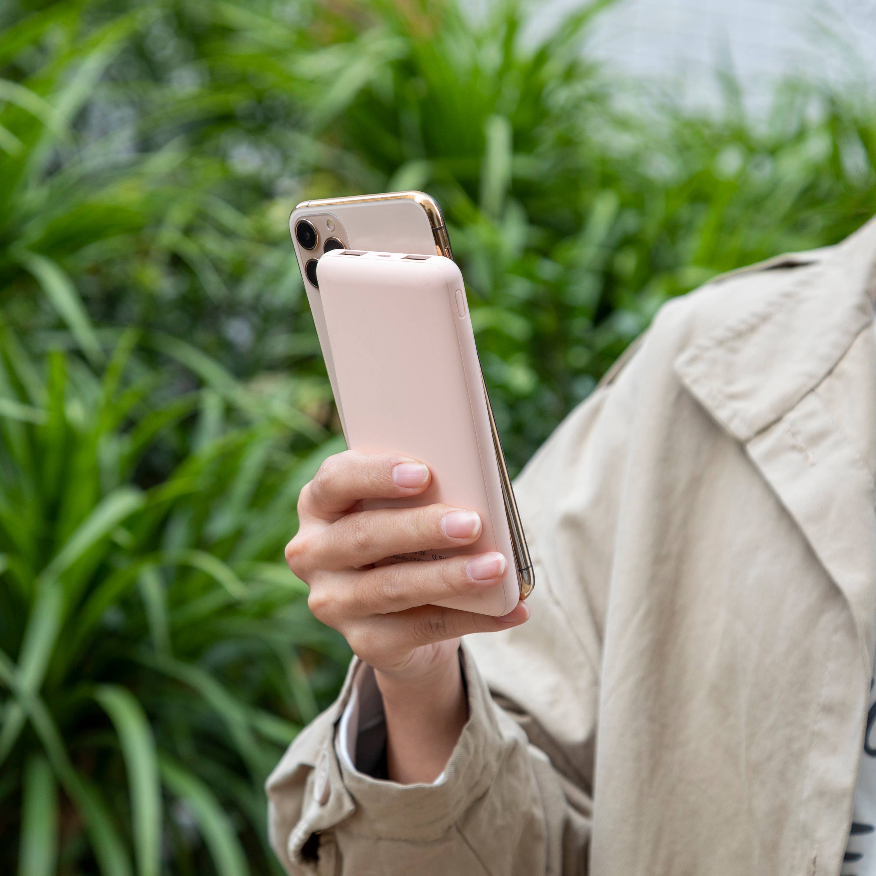 Pink Portable Power Bank High Speed 12,000 mAh—Retail Packaging for wholesale on Faire8