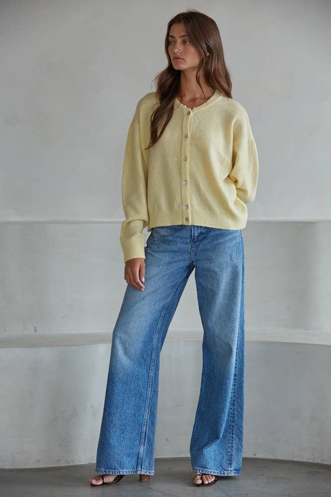 By Together - Wholesale Knit Sweater - Women's - W2536 | Knit Polyester Acrylic Sweater Crew Neck Cardigan 5